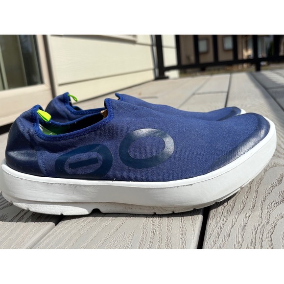 OOFOS OOmg Navy Recovery Low Sport Slip-On Shoe Men's M11/EU44 Comfort Casual - Picture 1 of 10